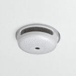 smoke sensor x sense installed in stretch ceiling with conceiling installation platform
